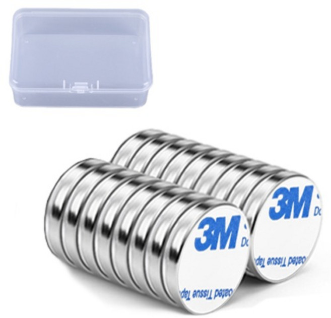 OON 3M 접착식 네오디움 원형 자석 17p 세트, 1세트