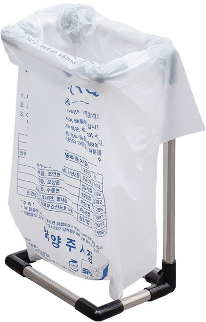 패블러스 슬림 어반 스텐레스 종량제 봉투 쓰레기통 거치대, 혼합색상