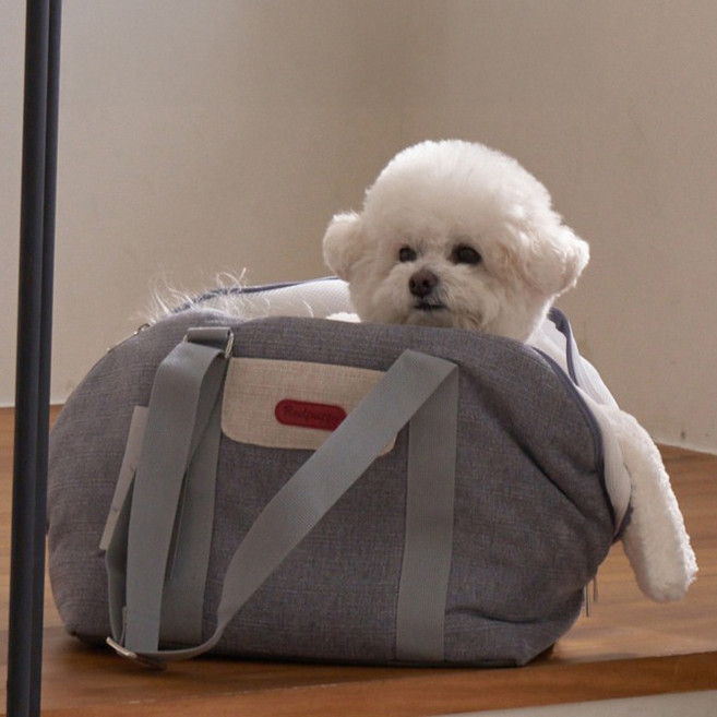 레드퍼피 반려동물 던로그 이동가방, 다크그레이, 1개