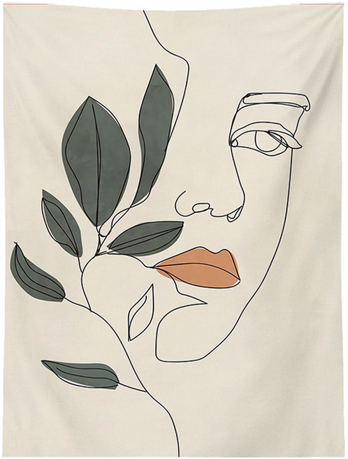 픽노아 태피스트리 플랫 일러스트 패브릭포스터, 디자인 11