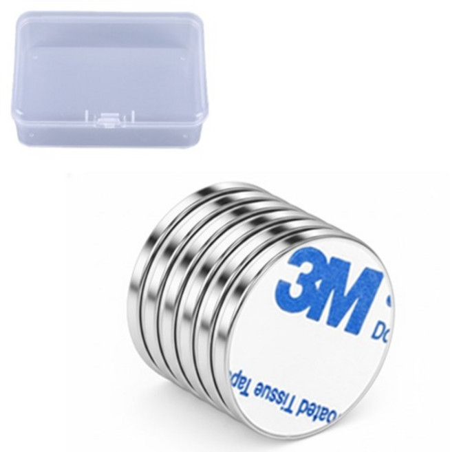 OON 3M 접착식 네오디움 원형 자석 6p 세트, 1세트