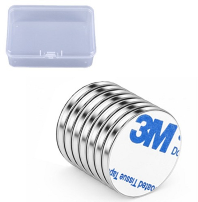 OON 3M 접착식 네오디움 원형 자석 7p 세트, 1세트