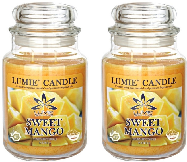 LUMIE CANDLE 蠟燭, 2個, 甜芒果, 570g