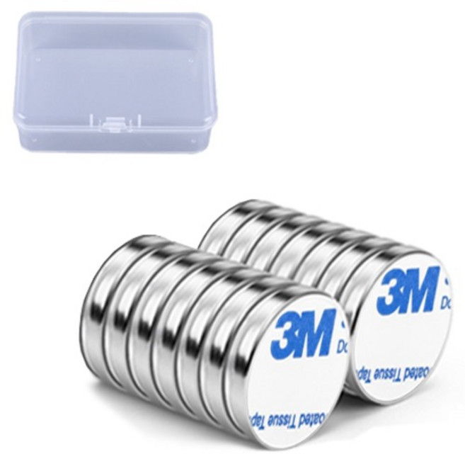 OON 3M 접착식 네오디움 원형 자석 14p 세트, 1세트