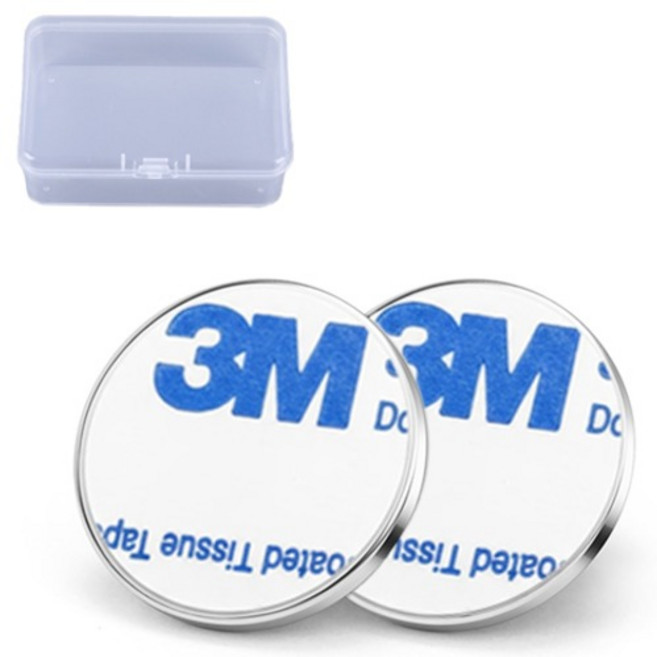 OON 3M 접착식 네오디움 원형 자석 2p 세트, 1세트