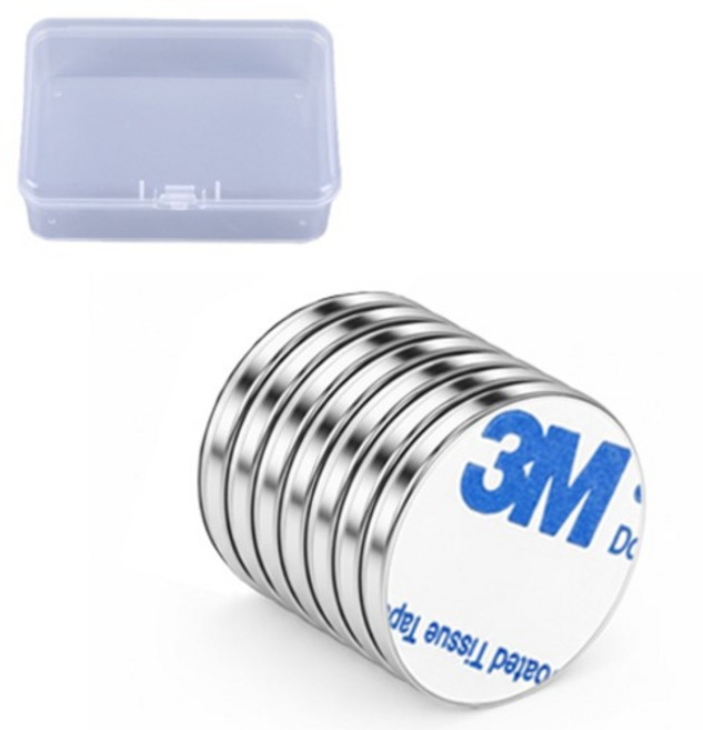 OON 3M 접착식 네오디움 원형 자석 7p 세트, 1세트