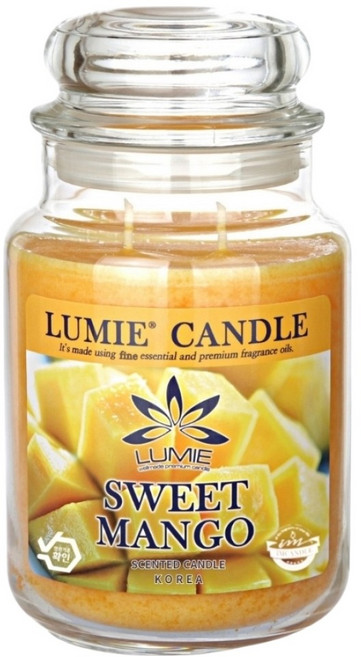 LUMIE CANDLE 蠟燭, 1個, 甜芒果, 570g