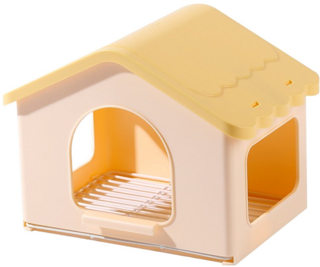 랜보어 앵무새 빌리지 하우스 은신처 FREE, 옐로우, 1개