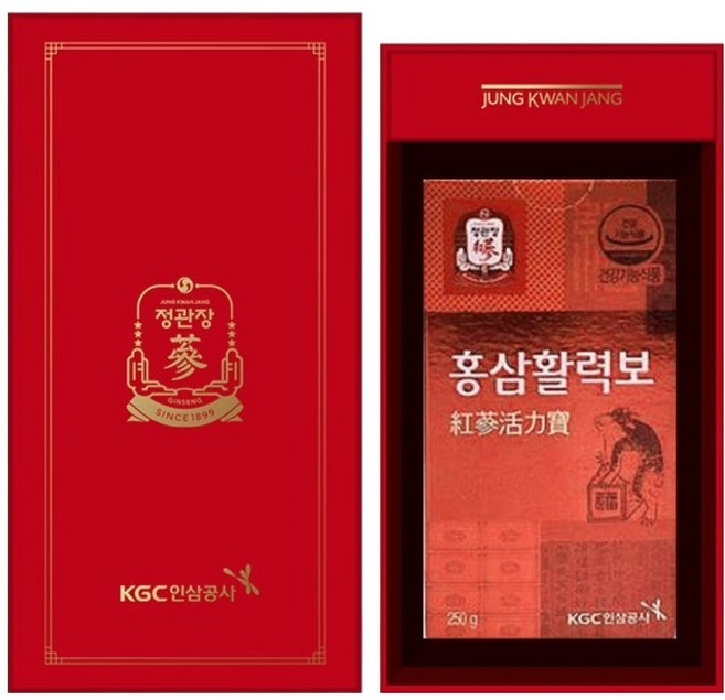 正官庄 盒裝紅參活力寶 + 購物袋, 1個