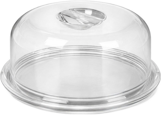 아이코리아 하우스 윈 아크릴 케이크 돔, 투명, 1개