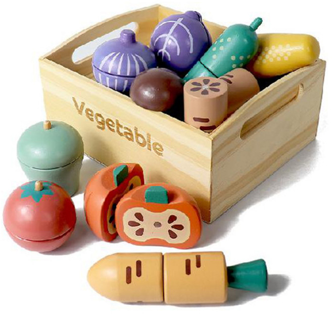 키앤비 모더닉 소꿉놀이 채소 자르기 세트, 1세트, 혼합색상