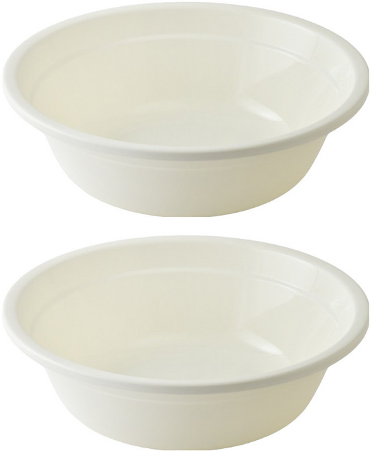 팬톤 CMYK 다용도 세수 대야, 화이트, 2개