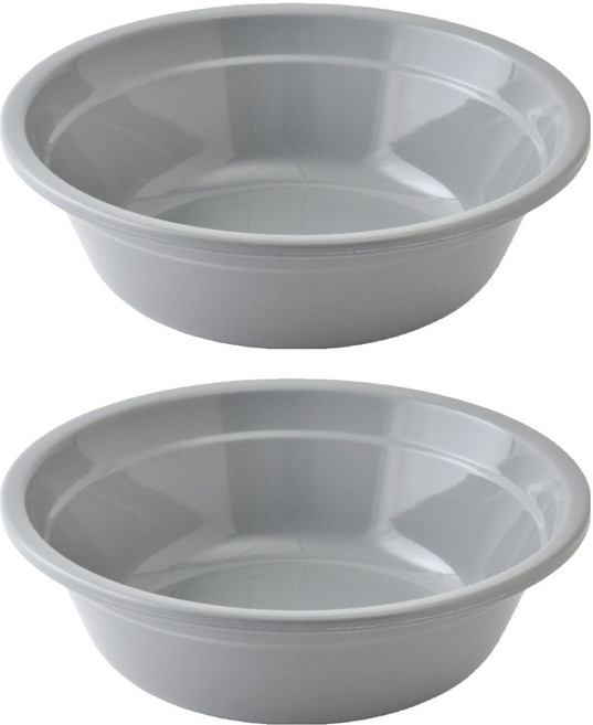 팬톤 CMYK 다용도 세수 대야, 그레이, 2개