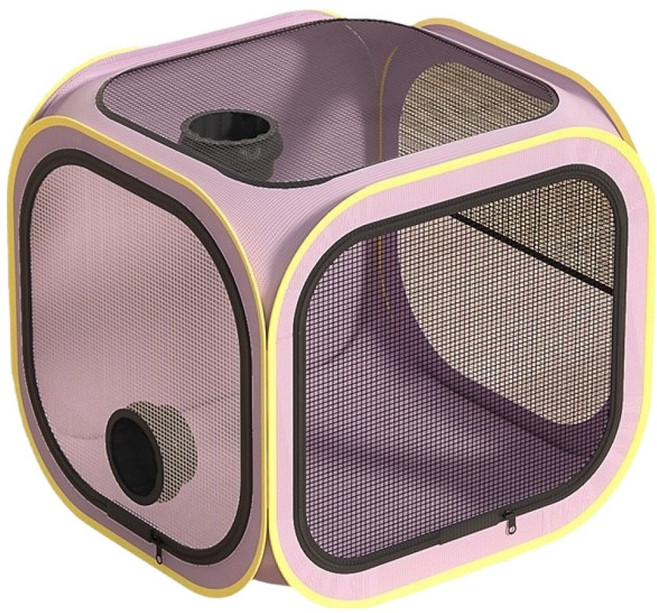 NiceK 반려동물 이동형 케이지 다용도 드라이룸, 퍼플, 1개
