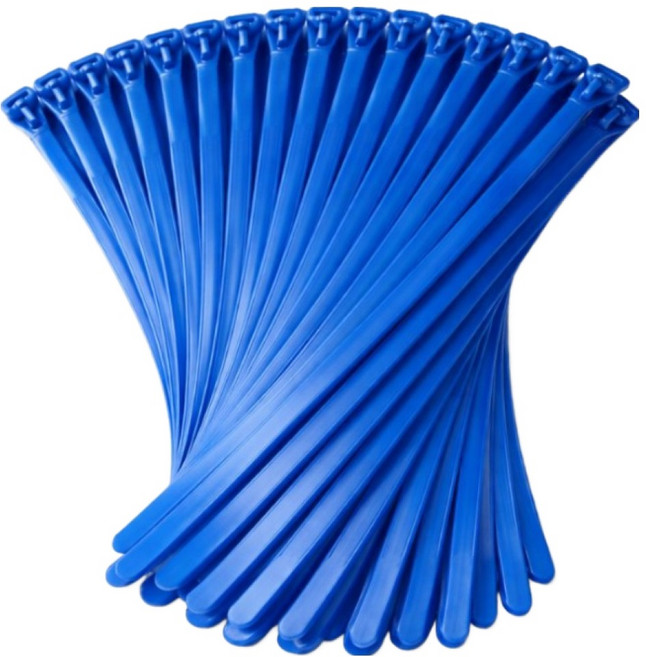 가주가샵 재사용 케이블 타이, 블루, 100개