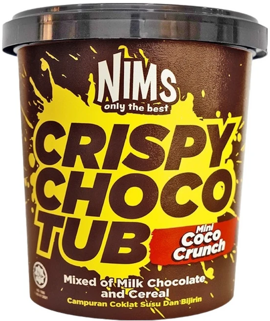 NIMS 크리스피 초코컵 코코크런치 패밀리컵, 1개, 250g - 쿠팡
