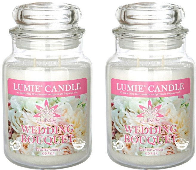 LUMIE CANDLE 蠟燭, 2個, 婚禮捧花, 570g