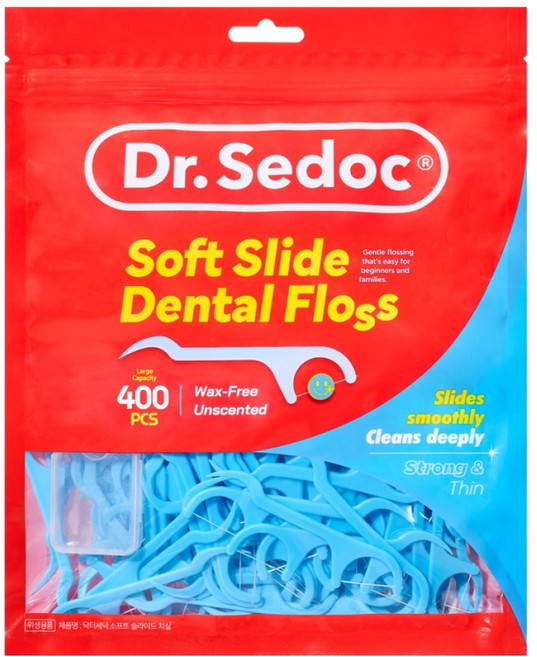 닥터세닥 소프트 슬라이드 치실, 1개, 400개입, 18mm