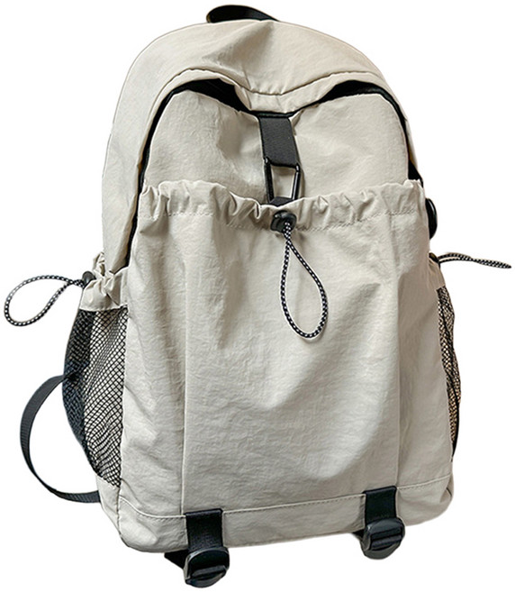 오버코드 캐주얼 대용량 남녀공용 스포츠 백팩 BRP3040, 아이보리, 1개