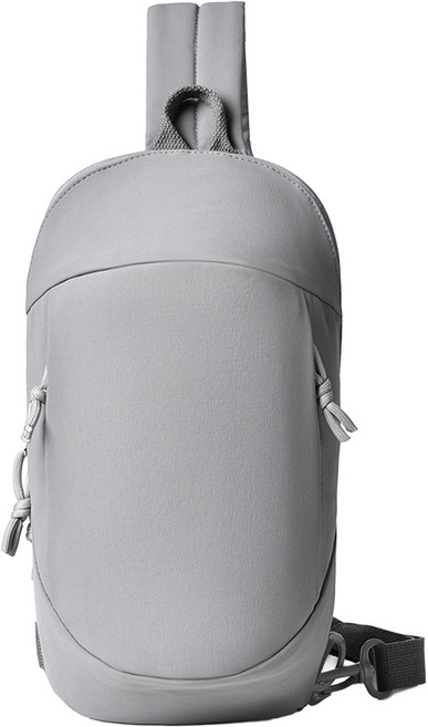 오버코드 경량 등산 하이킹 라이딩 크로스 슬링백 BRP3096, 그레이