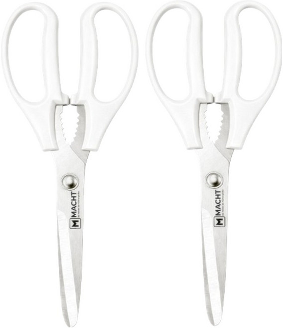 MACHT 優質帕赫曼舒適廚房剪刀, 暖白色, 2個