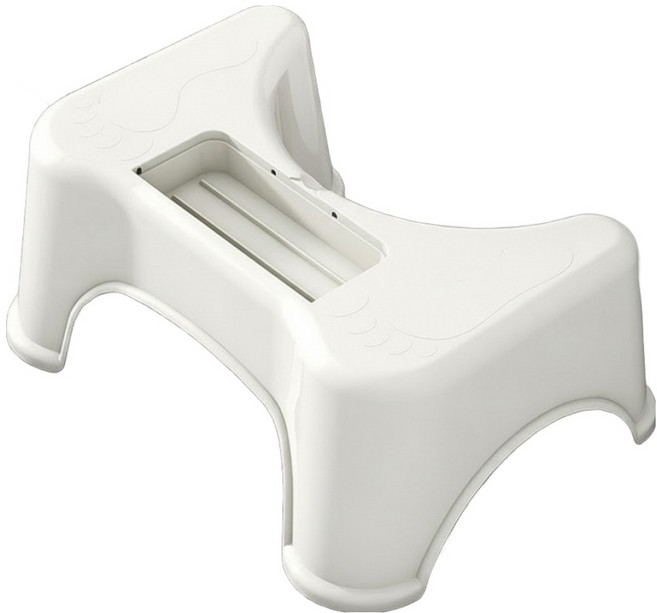 조인메이드 욕실 미끄럼방지 발받침대 핸드폰 거치형, 화이트