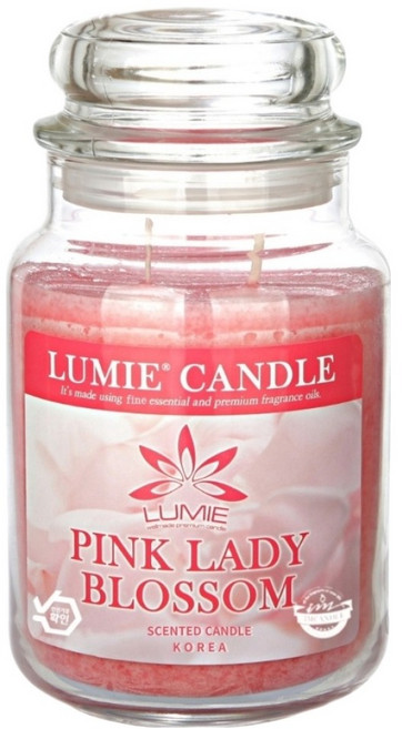 LUMIE CANDLE 蠟燭, 570g, 1個, 粉紅淑女花
