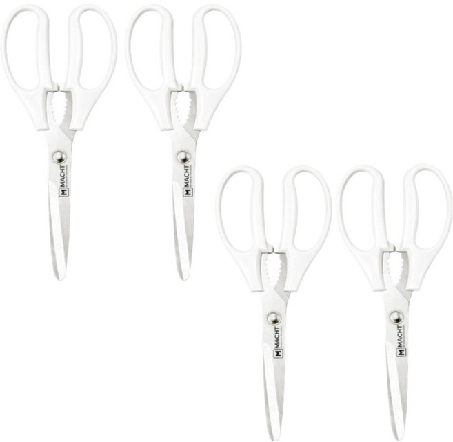 MACHT 優質帕赫曼舒適廚房剪刀, 暖白色, 4個