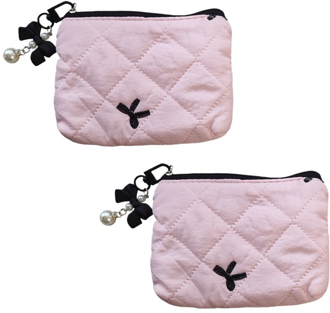 뷰레이터닷컴 피에스 퀄팅 리본 미니 생리대 파우치 2p