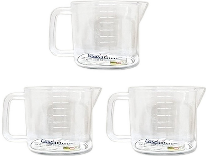 스내지 원라이프 아크릴 계량컵, 3개
