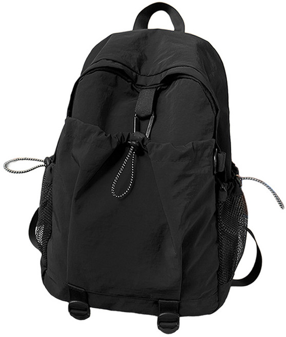 오버코드 캐주얼 대용량 남녀공용 스포츠 백팩 BRP3040, 블랙, 1개