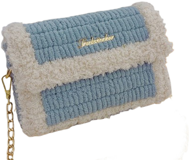 마다꾸미 협력업체 네트 공예 레터링 가방 만들기 DIY 세트, 03 블루, 1세트