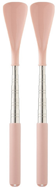 해피굿즈 길이조절 다용도 구두주걱 29cm, 핑크, 2개