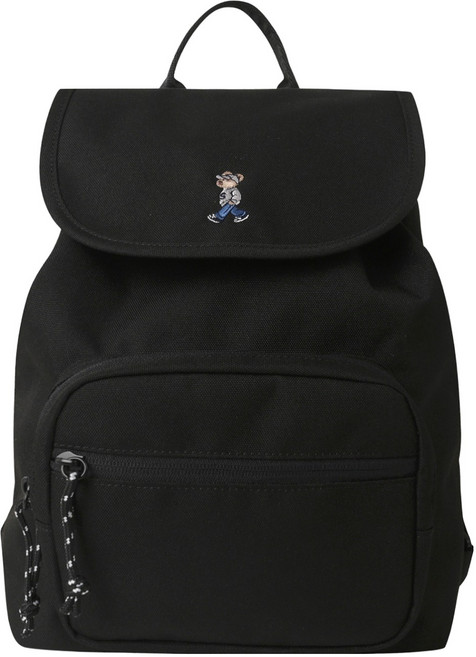 SHOOPEN 女款 Shoebear 翻蓋迷你後揹包 HPADZGAC05, 19 黑色