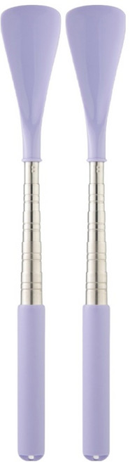 해피굿즈 길이조절 다용도 구두주걱 29cm, 라이트퍼플, 2개