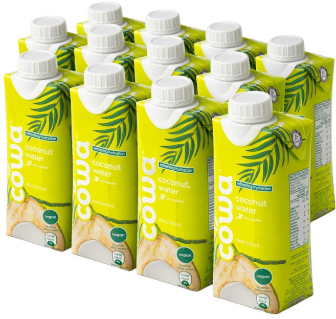 馬來西亞 cowa 椰子水, 330ml, 12個