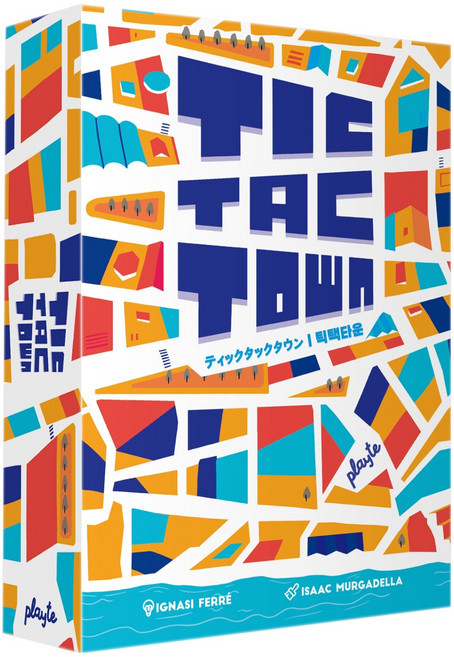 playte Tic Tac Town 骰子放置建設桌遊, 혼합색상, 1個