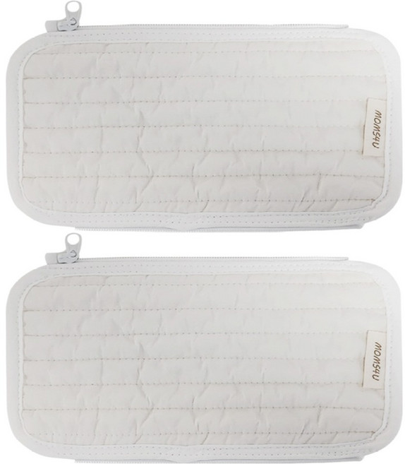 맘스포유 M4U 패브릭 100수 누빔 유모차 핸들커버 손잡이 11 x 18 cm 2p, 아이보리, 1개