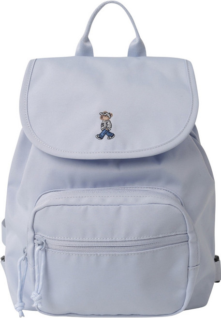SHOOPEN 女款 Shoebear 翻蓋迷你後揹包 HPADZGAC05, 51 淺藍色