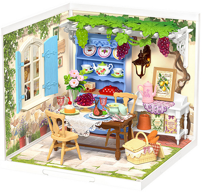 로보타임 입체퍼즐 DIY 미니어처 꿈의정원 DW025, 혼합색상, 1개, 121피스