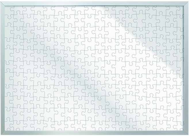 빌라드하우스 프리미엄 알루미늄 500피스 무광 퍼즐 액자, 03 실버, 1개