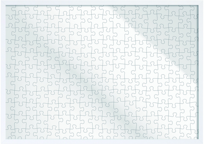 빌라드하우스 프리미엄 알루미늄 500피스 무광 퍼즐 액자, 01 화이트, 1개