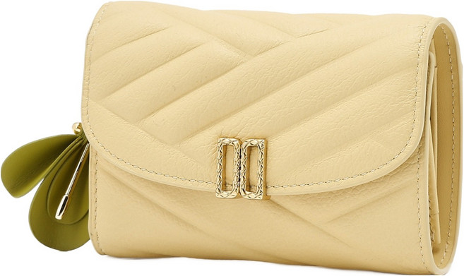 닥스 여성용 DD로고 소가죽 중지갑 DCWA6E785Y2