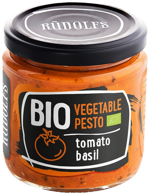 RUDOLFS 유기농 야채 스프레드 토마토 바질, 180g, 1개