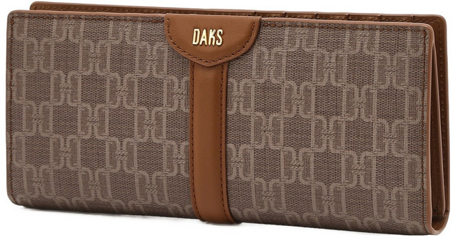 닥스 여성용 세인트바넷 DD패턴 슬림 2단 장지갑 DCWA6E802W2