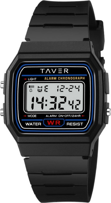 테이버 레트로 전자 손목시계 T25091