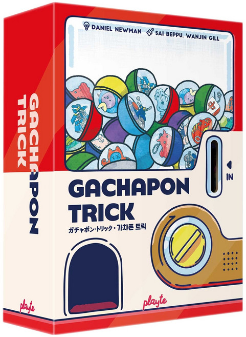 플레이트 폰트릭 가챠 뽑기 카드 보드게임, 혼합색상, 1개