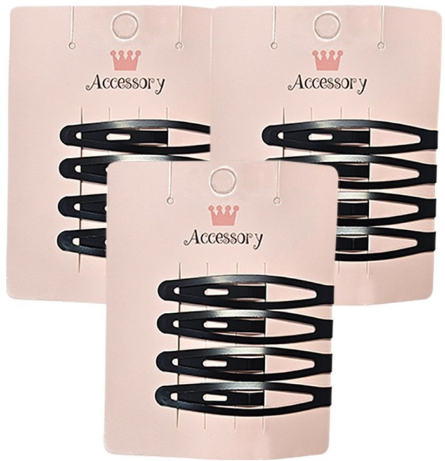 링하나 인생 똑딱핀 무광 헤어핀 RH10 12p