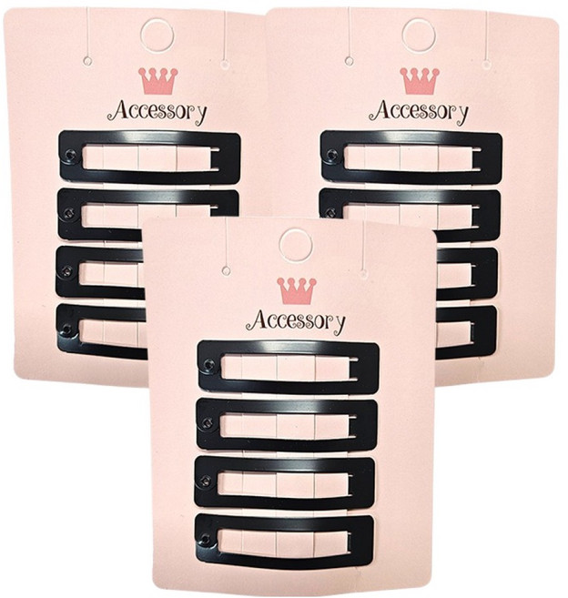 링하나 인생 똑딱핀 무광 헤어핀 RH10 12p