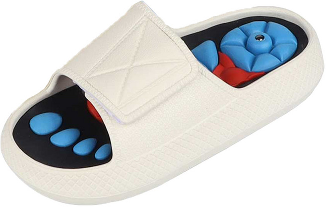 슈퍼카미트 남녀공용 마그네틱 마사지 케어 지압 슬리퍼 m8-7